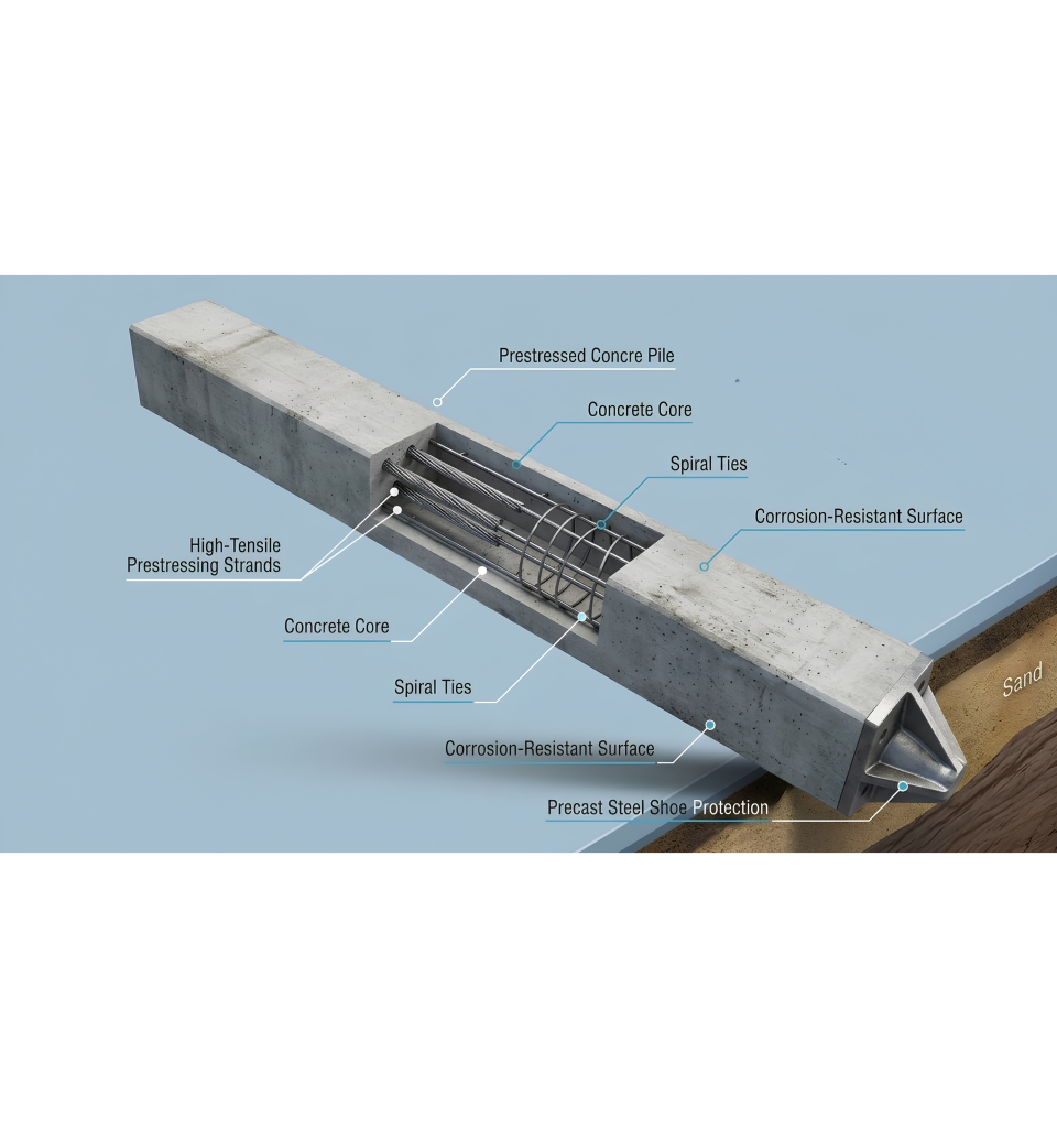 Concrete Precast Prestressed Pile